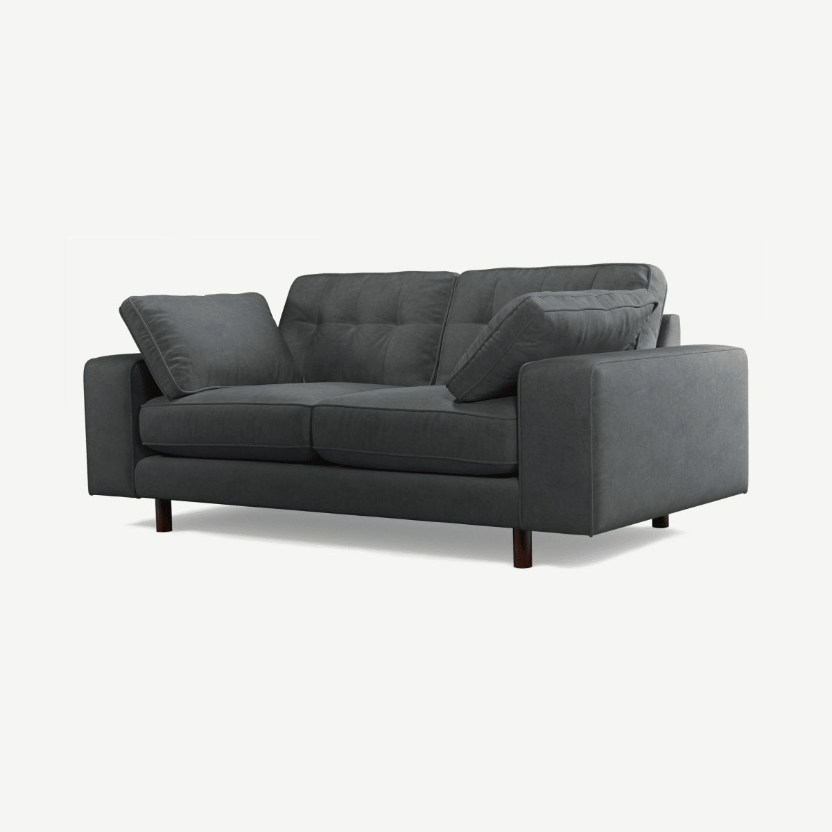 079603724355bde7e868597180207f4ce0efac18_SOFTOB005GRY_UK_Content_by_Terence_Conran_Tobias_2_Seater_Sofa_Plush_Shadow_Grey_Velvet_Dark_Wo.png Content by Terence Conran Tobias, 2-zitsbank, schaduwgrijs fluweel, berkenhout