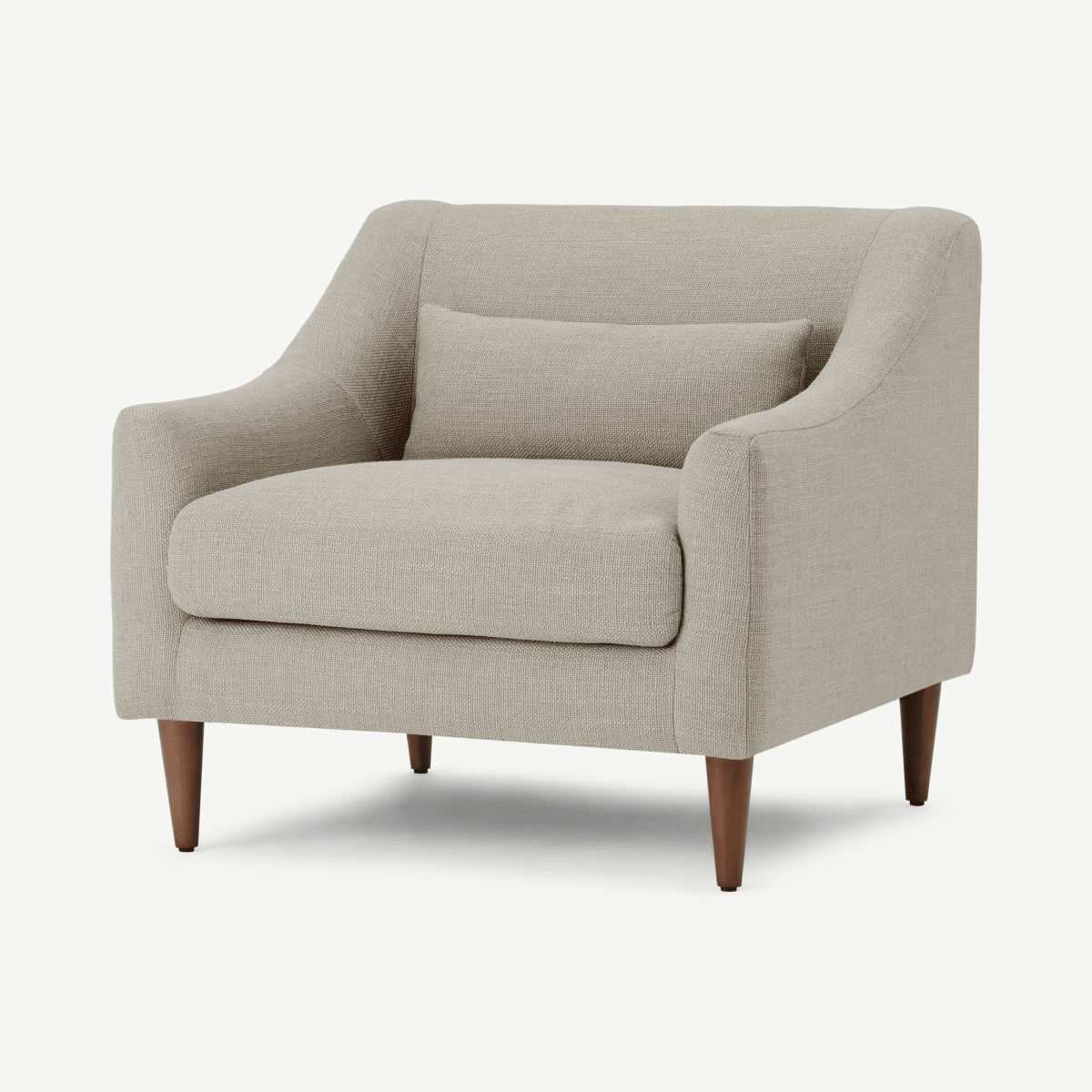 Herton fauteuil, gerstbeige textuurgeweven