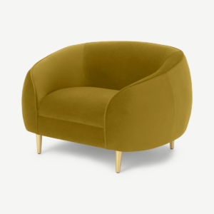 Trudy Armchair, vintage goud fluweel