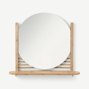 Gian spiegel met plank, bamboe