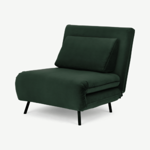 Kahlo Single Seat slaapbank, herfstgroen fluweel