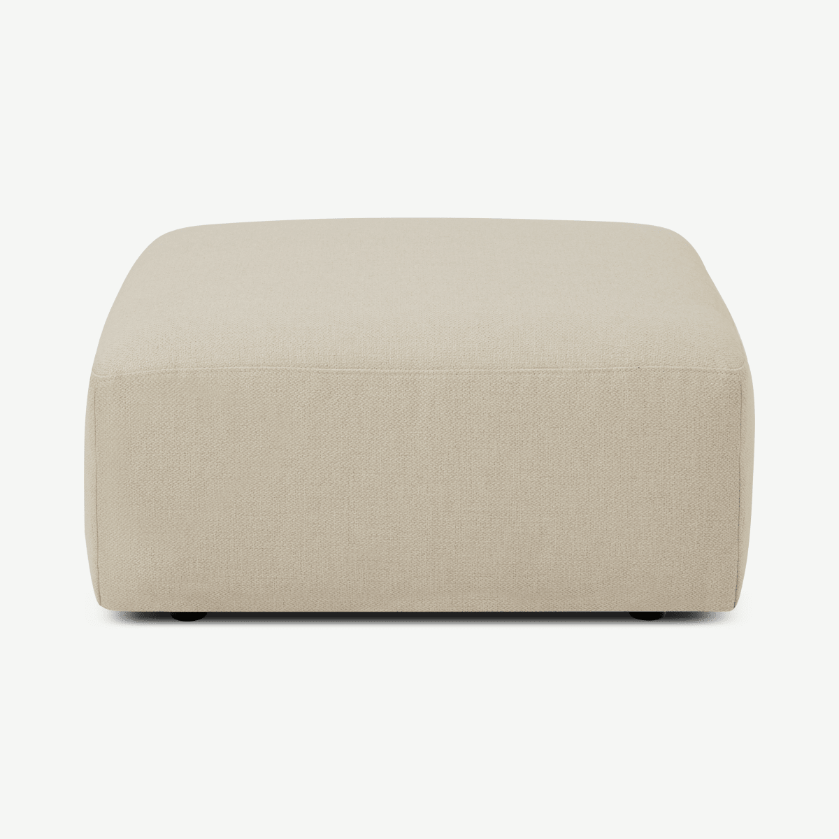 Jacklin voetenbank, lichtbeige gerecycled