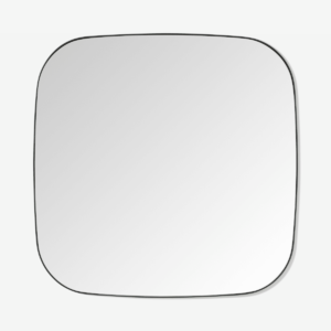 Emmerson vierkante spiegel, 70 x 70 cm, matzwart