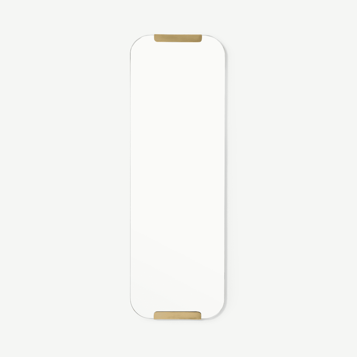 Rurick spiegel, 40 x 120 cm, geborsteld messing