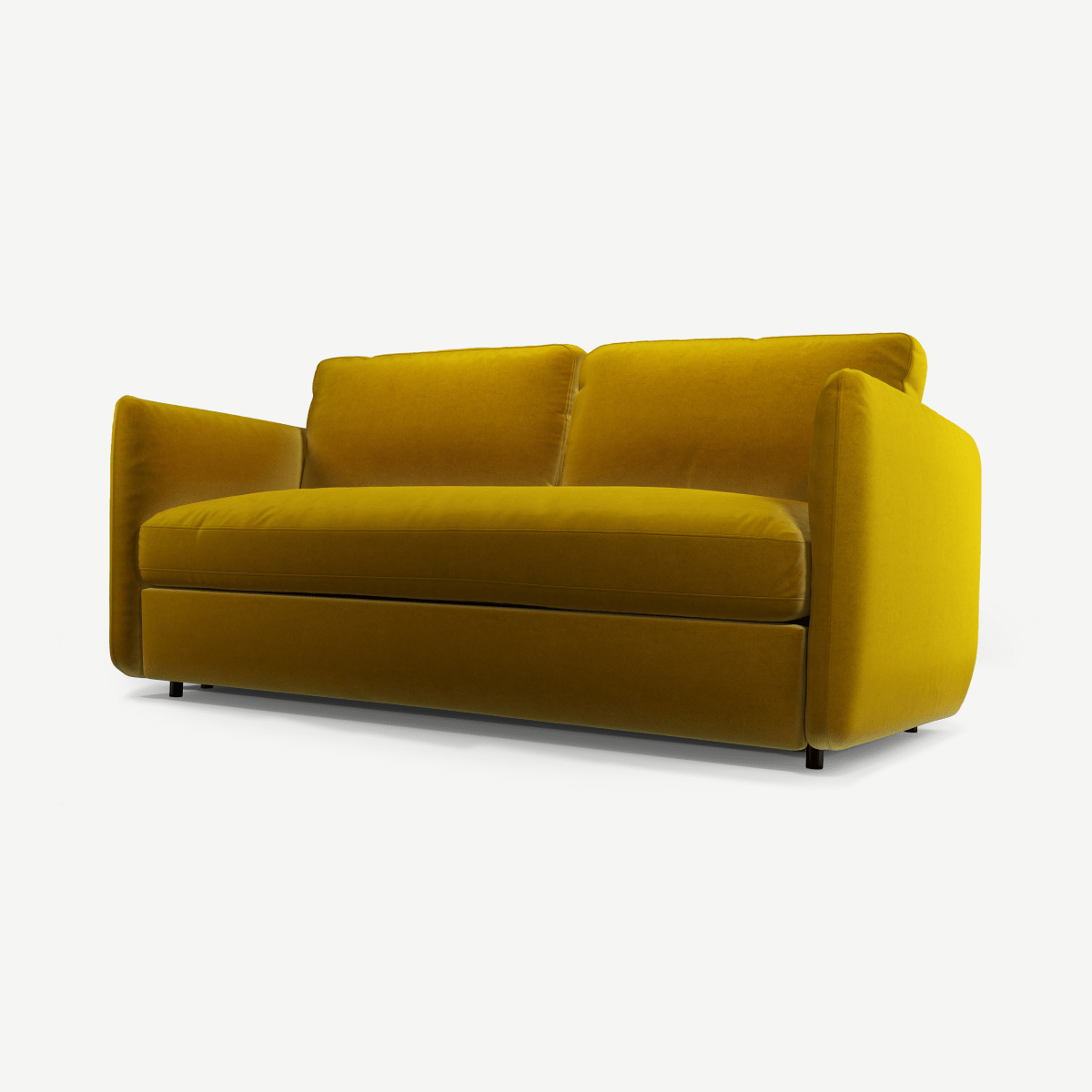 8a49bcbd5a14380e6961f68f3c1abbf0146efa0e_SOFFCR019YEL_UK_Custom_MADE_Fletcher_3_Seater_Sofa_Bed_Pocket_Sprung_Mattress_Saffron_Yellow_Ve.png Fletcher 3-zitsslaapbank met pocketveringmatras, saffraangeel fluweel