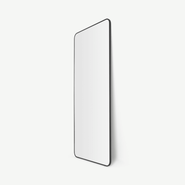 Alana extra grote staande spiegel, 80 x 180 cm, matzwart