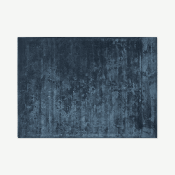 Merkoya vloerkleed, extra groot, 200 x 300 cm, leisteen blauw