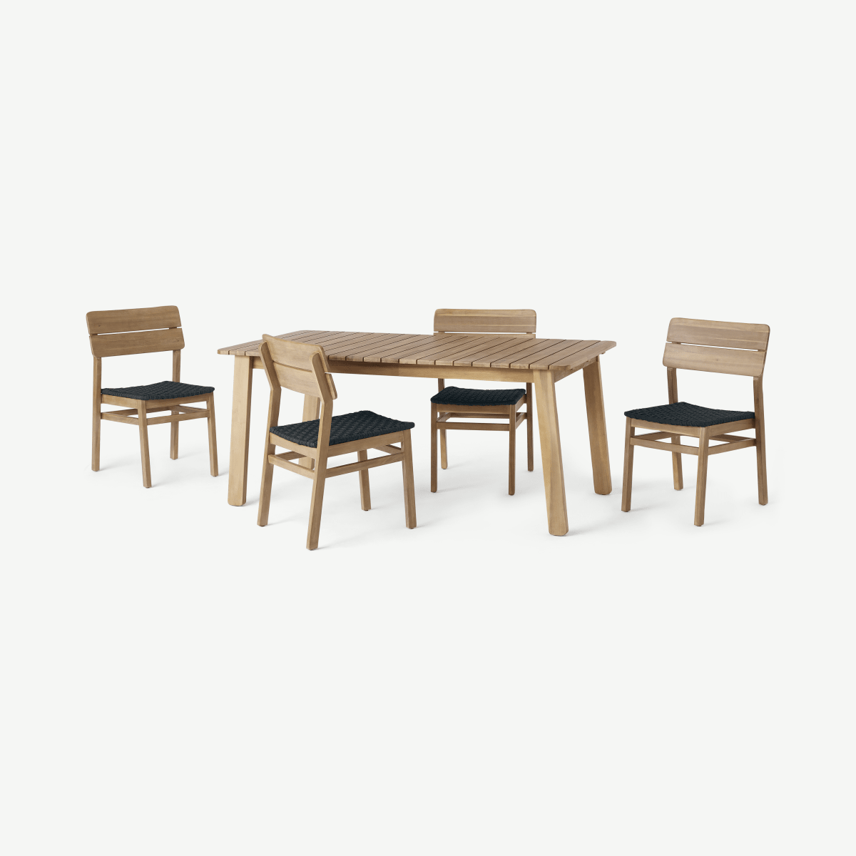 9d61ba7b8e8d6bca1db2cd22f3aab22810c742c5_SETBAB007NAT_UK_Jala_Garden_Dining_Set_Acacia_Wood_and_Black_ar1_1_LB01_PS.png Jala eettafelset voor buiten, Acacia Wood