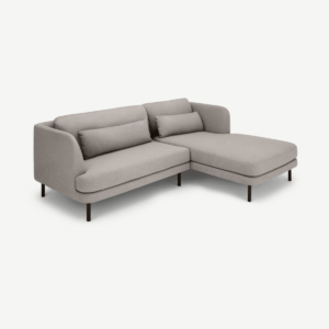 Herman chaise longue met leuning rechts, Manhattan grijs