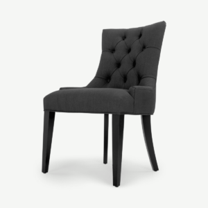 Flynn fauteuil met holle rugleuning, nachtzwart