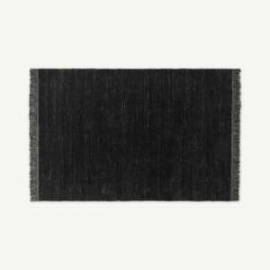 Celsi wollen vloerkleed, groot, 160 x 230 cm, donkerhoutskoolgrijs