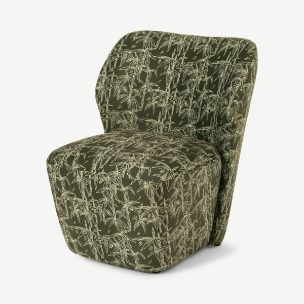 Poodle & Blonde fauteuil, bamboeprint fluweel