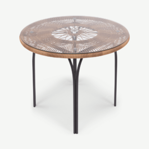 Lyra ronde eettafel, houtskool grijs