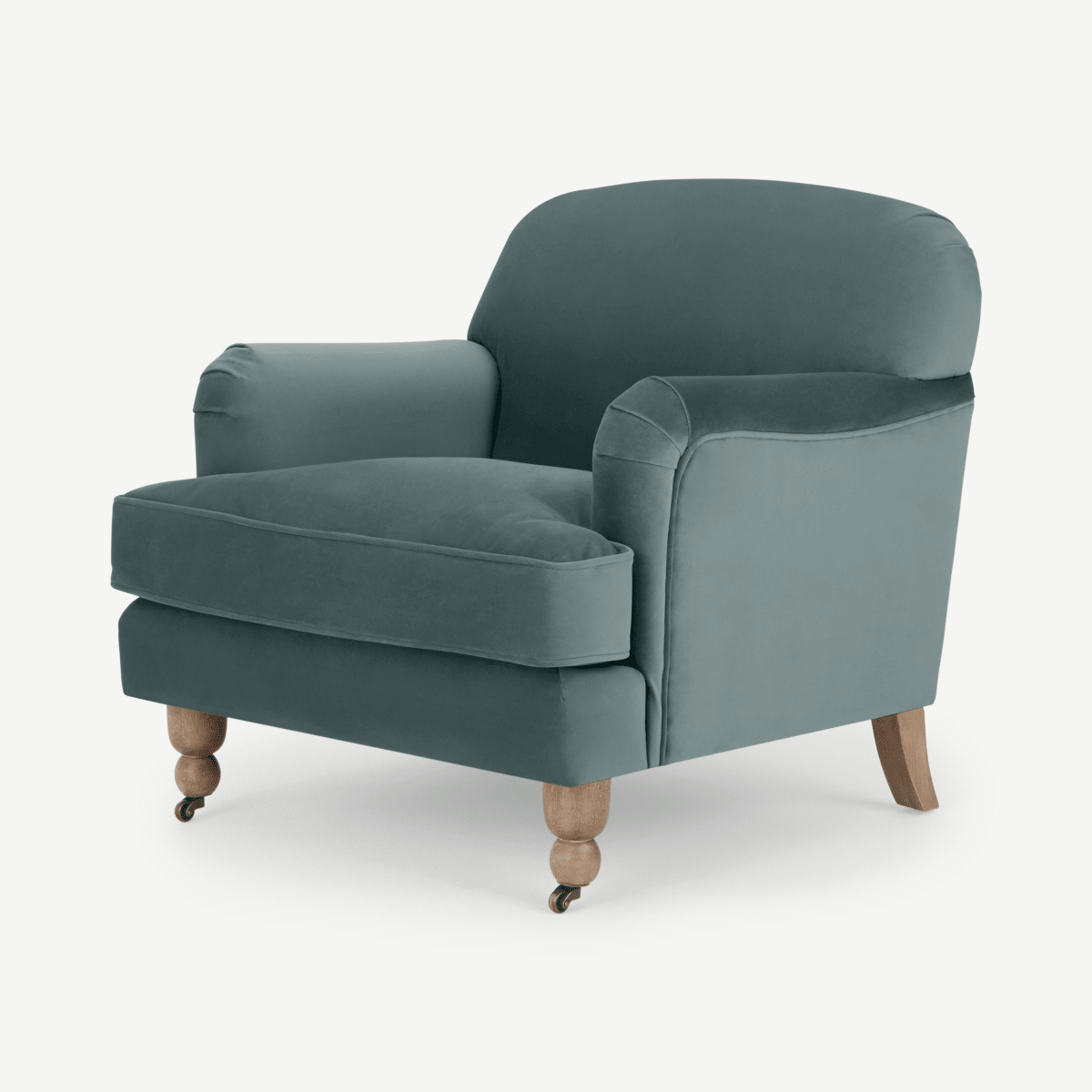 Orson kleine fauteuil, marinegroen fluweel