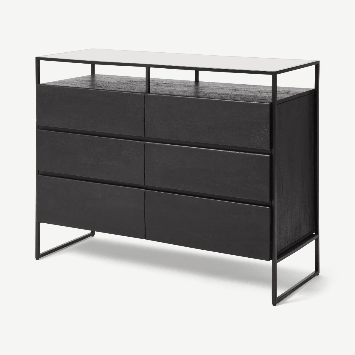 e3572afbb3d8fcc9e57385e3624512fe9ceef110_CODKIL007BLK_UK_Kilby_Wide_Chest_drawers_Black_ar1_1_LB01_PS.png Kilby Wide Chest of Drawers, Black Stain Mango Wood