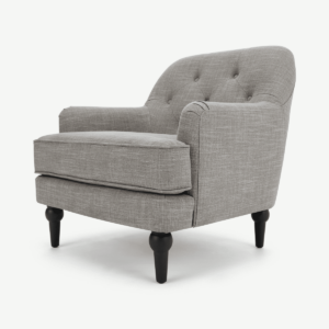 Flynn Armchair, grijze linnenmix